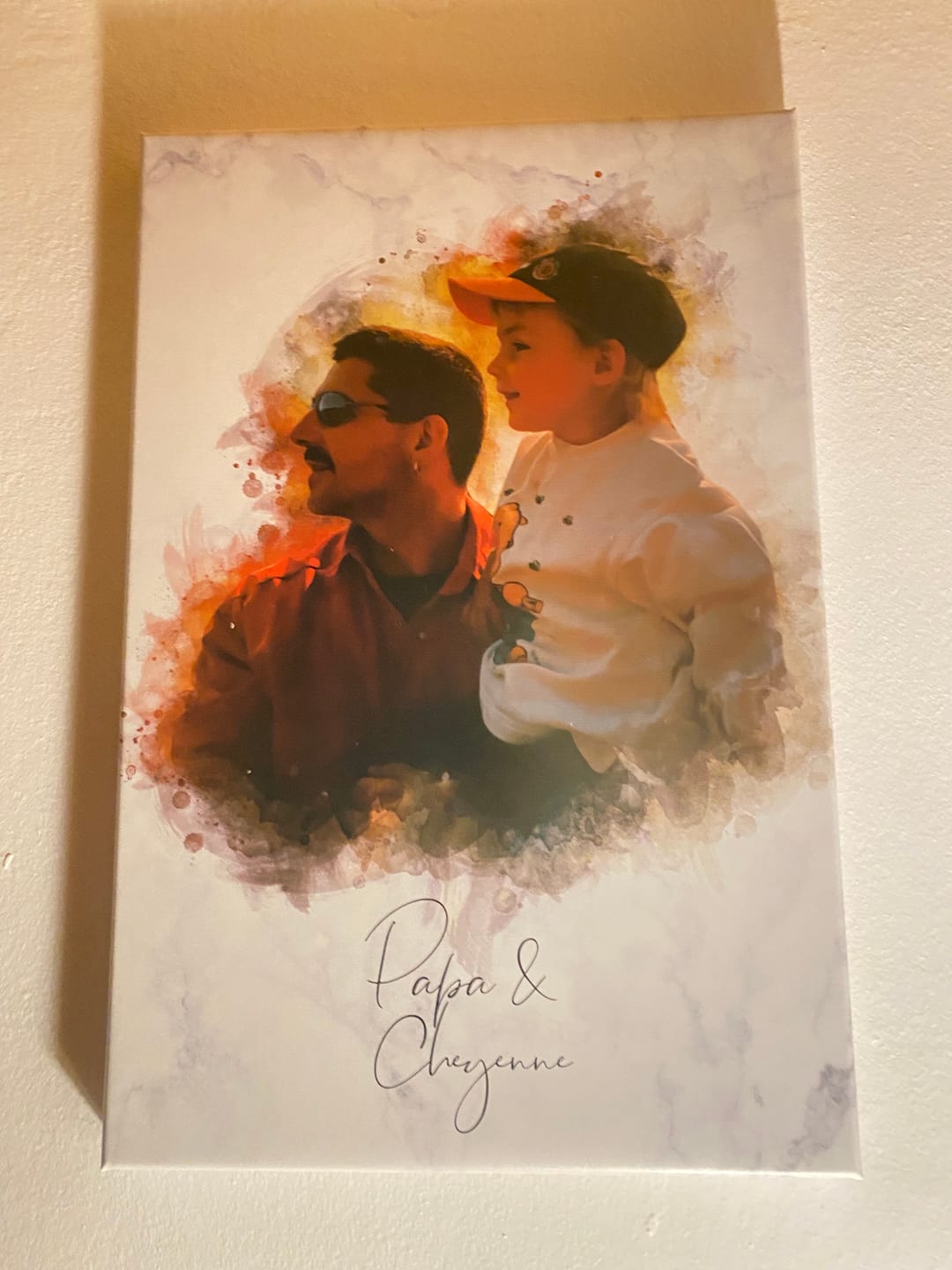 Customer photo review of Personalisiertes Familienposter mit deinem Foto | Geschenk für Eltern