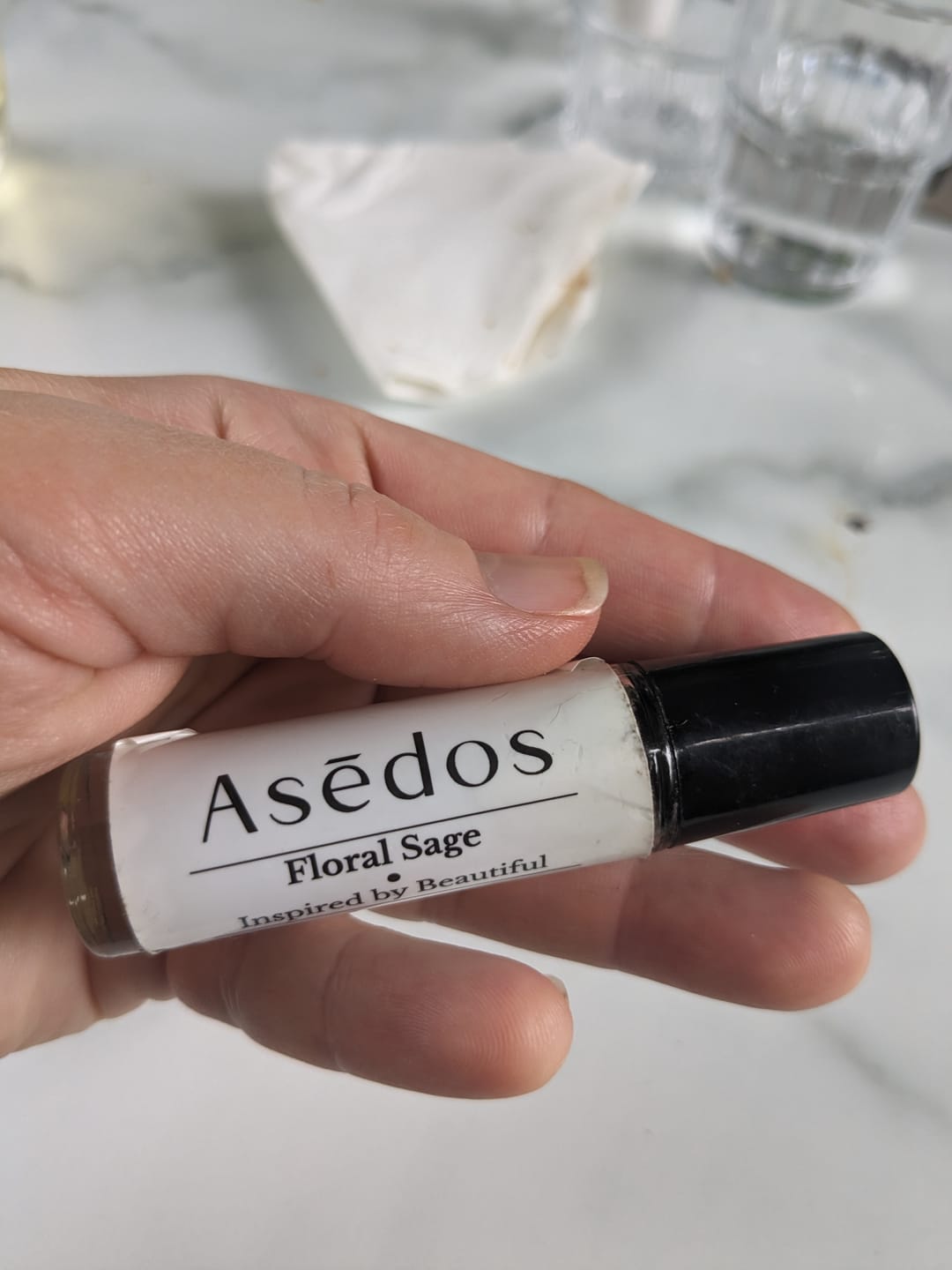 Customer photo review of FLORAL SAGE PERFUME OIL
