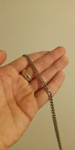 Customer photo review of Cuban Chain (Silver) 5MM