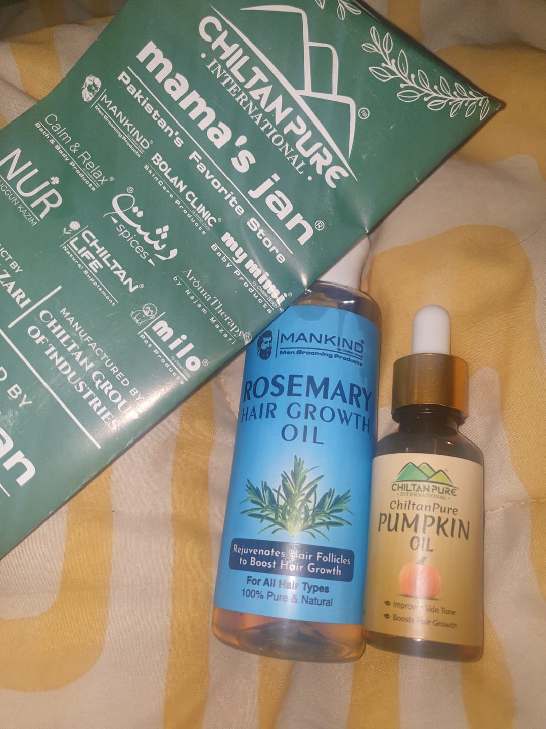 Customer photo review of Pumpkin Seed Oil - For Better Skin Tone & Dull Hair [حلوه کدّو]