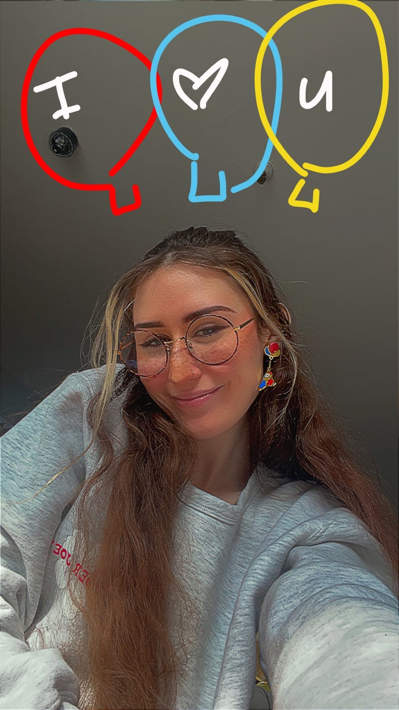 Customer photo review of Dangling Clown Earrings