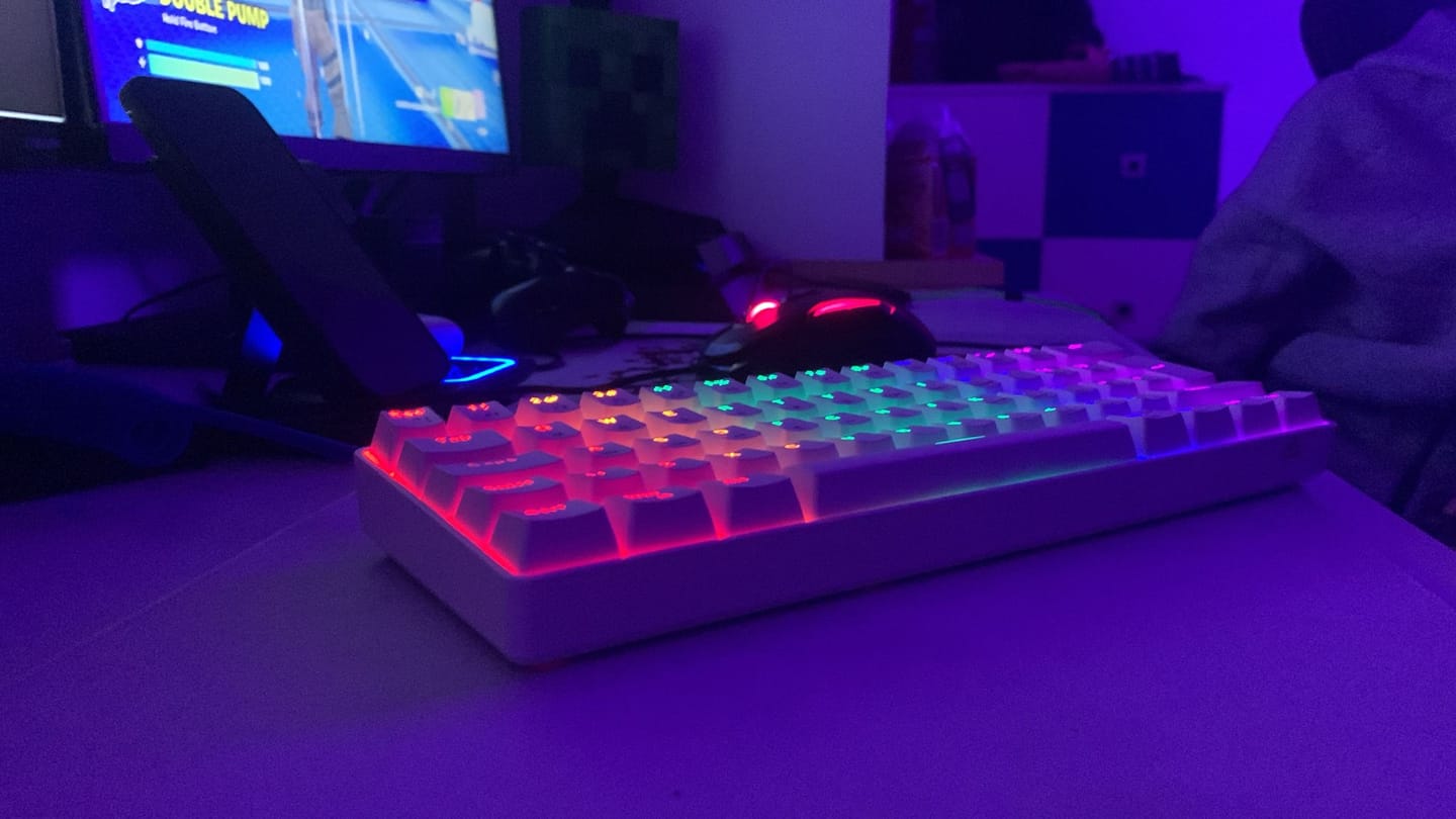 Customer photo review of 60% RGB Mechanical Gaming Keyboard - Wired