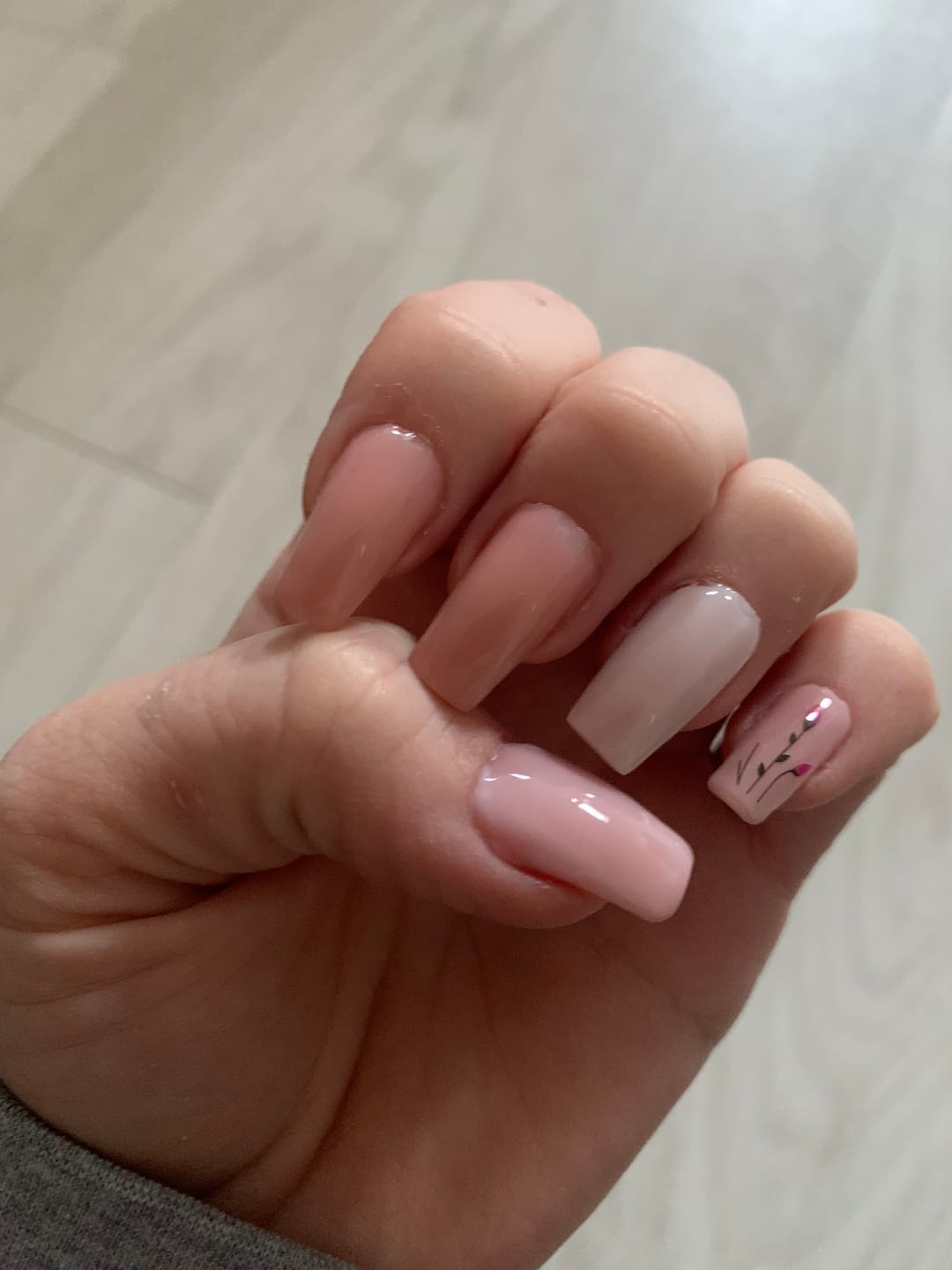 Customer photo review of Semilac 051 French Beige Milk UV Gel Polish 7ml