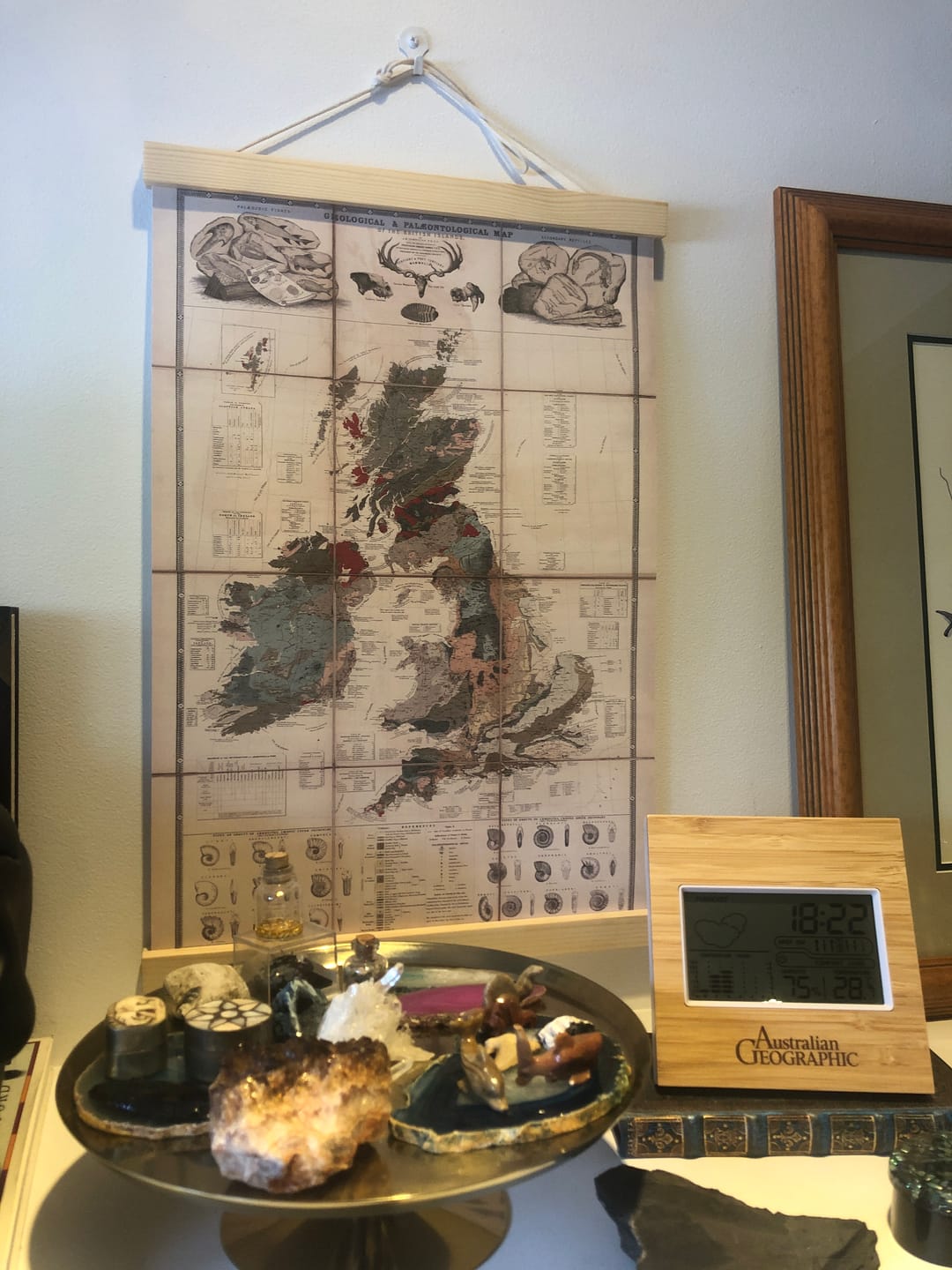 Customer photo review of Old Geology & Fossil Map of the British Isles, 1854, by A.K. Johnston and Edward Forbes - UK, Scotland, Ireland, Palaeontology