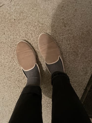 Avis photo d'un client sur Chausson femme cuir, taupe