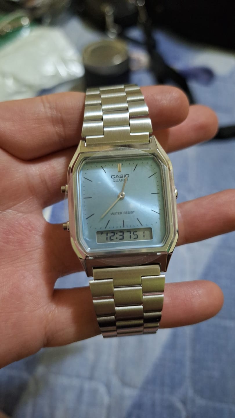 Customer photo review of Reloj Casio Vintage AQ-230A-2A1MQY Analogo Digital Ice Blue