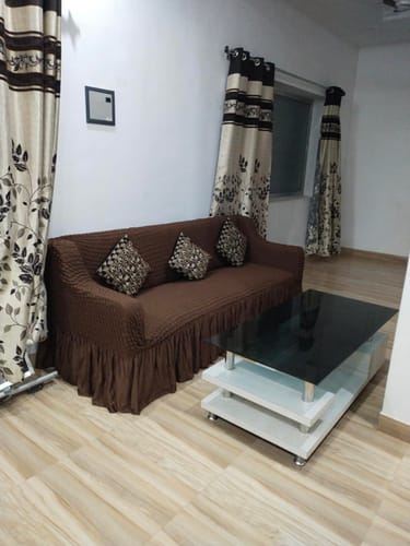 Customer photo review of 2024 Turkish Bubble Frill Sofa Covers : Coffee