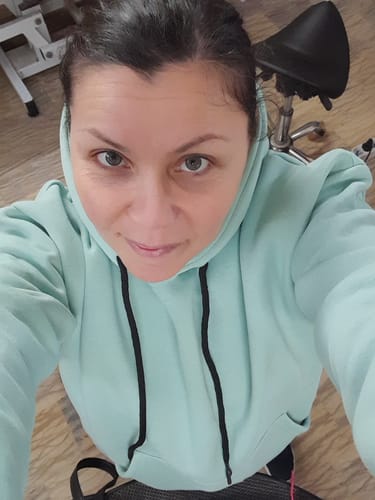Customer photo review of Felpa oversize in pile