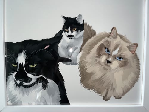 Customer photo review of Custom Pet Framed Poster