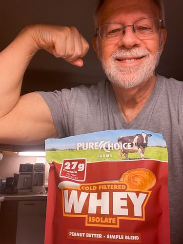 Customer photo review of Whey Protein Isolate Vanilla