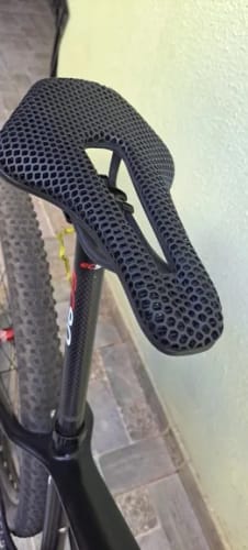 Customer photo review of Carbon Fiber Bicycle Saddle - 3D Printed Seat Cushion - Ultralight - Hollow Comfortable Breathable