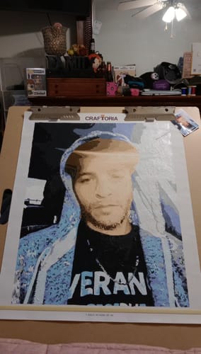 Customer photo review of Custom Paint By Numbers Kit