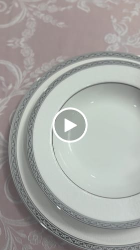 Customer video review of Syre Platinum 20-Piece Bone China Dinnerware Set