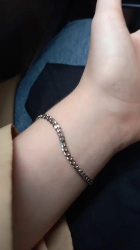 Customer photo review of Cuban Bracelet (Silver) 3MM