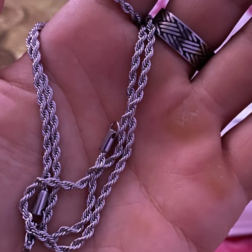 Customer photo review of Rope Chain (Silver) 3MM