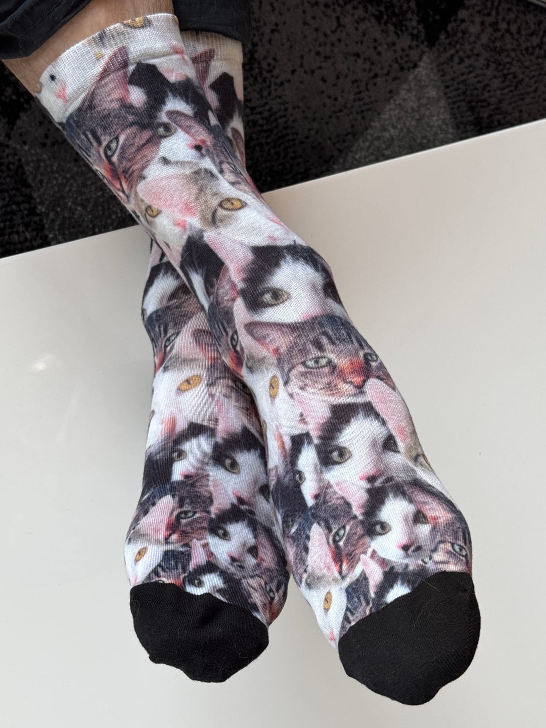 Customer photo review of Wildes Fotomuster - Individuelle Socken