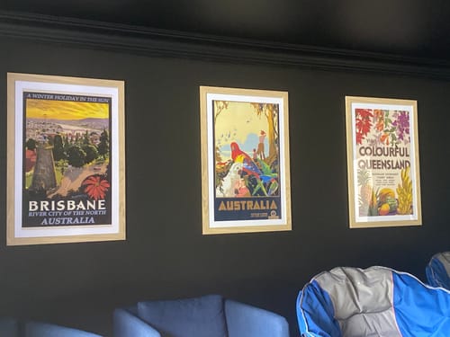Customer photo review of Australian Birds  - Vintage Travel Poster