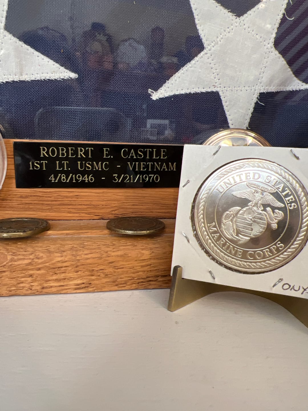 Customer photo review of Fallen Yet Not Forgotten Coin Stand