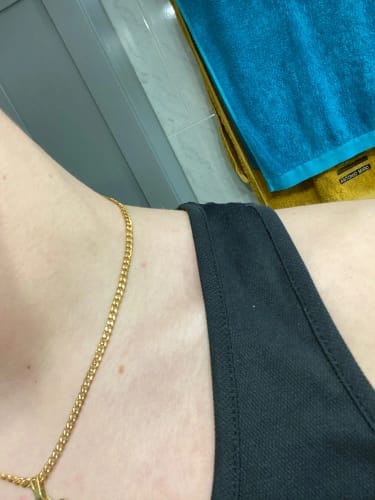 Customer photo review of Cuban Chain (Gold) 3MM