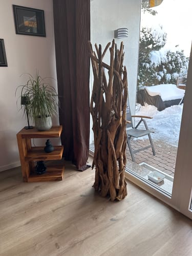 Customer photo review of Design Teak Wurzelholz Stehlampe ACE