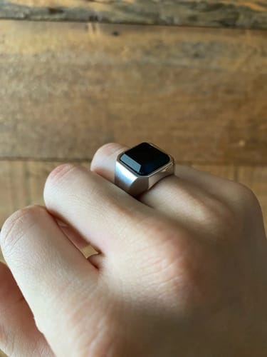Customer photo review of Royal Signet Ring (Silver)