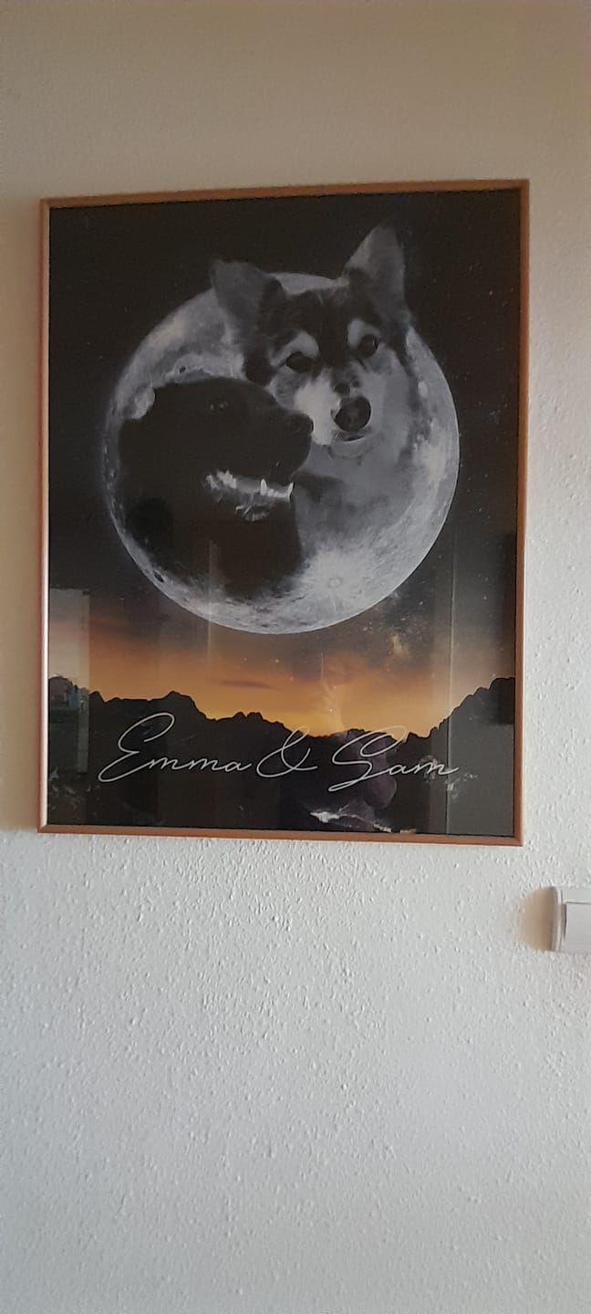 Customer photo review of Personalisiertes Portrait - Mond Stil