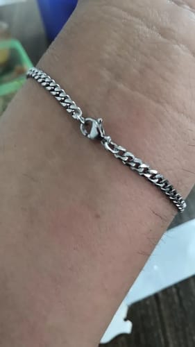 Customer photo review of Cuban Bracelet (Silver) 3MM
