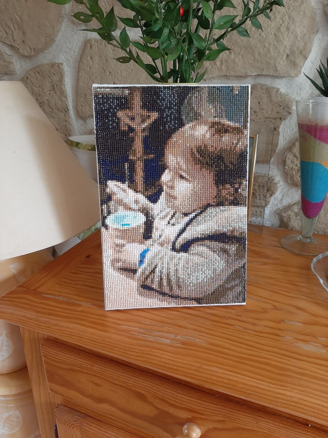 Customer photo review of Diamond Painting Personnalisé