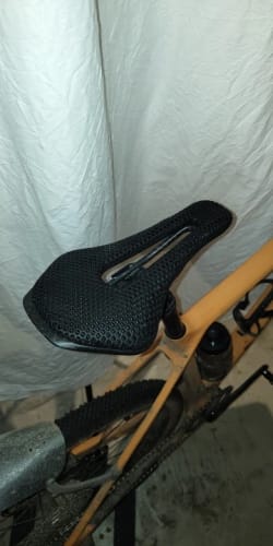 Customer photo review of CarbonXP Fiber Bicycle Saddle - 3D Printed Seat Cushion - Ultralight - Hollow Comfortable Breathable