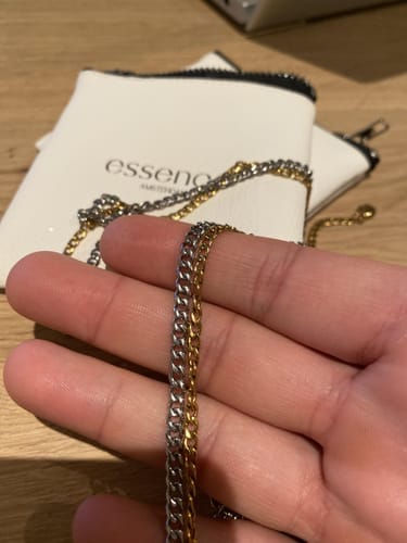 Customer photo review of Cuban Chain (Silver) 3MM