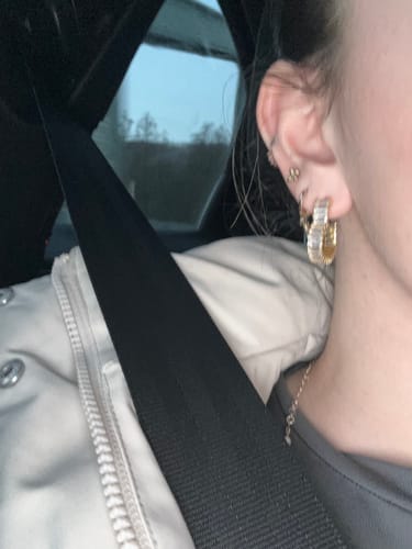 Customer photo review of Heart Hoops