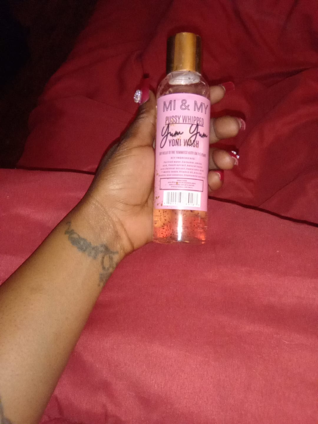 Customer photo review of P*ssy Whipped Yum Yum Yoni Wash