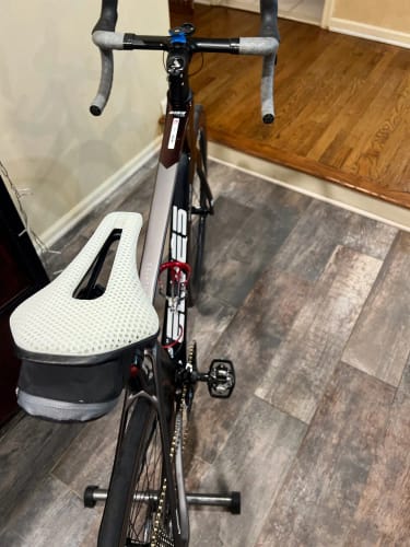 Customer photo review of Carbon Fiber Bicycle Saddle - 3D Printed Seat Cushion - Ultralight - Hollow Comfortable Breathable