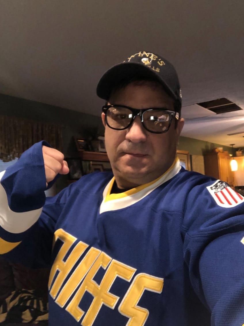 Customer photo review of Charleston Chiefs Hanson Brothers Hockey Jersey