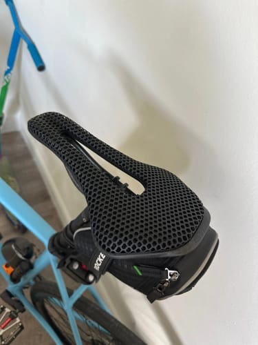 Customer photo review of Carbon Fiber Bicycle Saddle - 3D Printed Seat Cushion - Ultralight - Hollow Comfortable Breathable