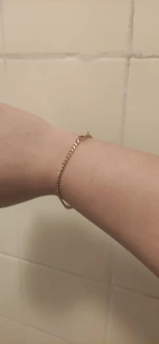 Customer photo review of Cuban Bracelet (Gold) 3MM