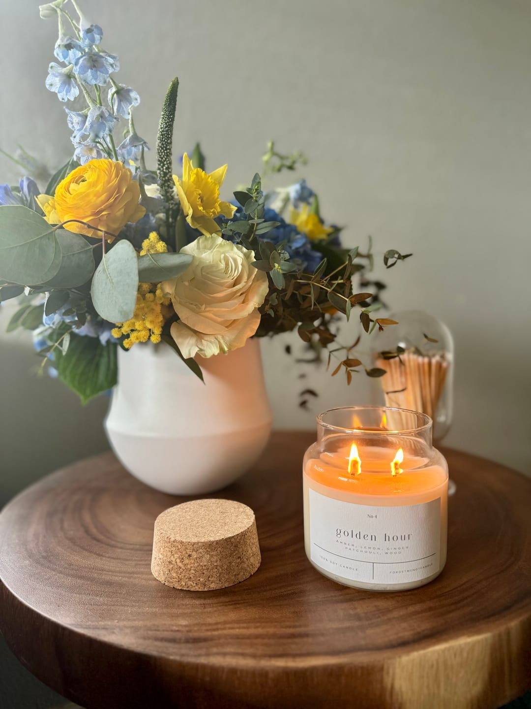 Customer photo review of Golden Hour 22 oz Glass Candle