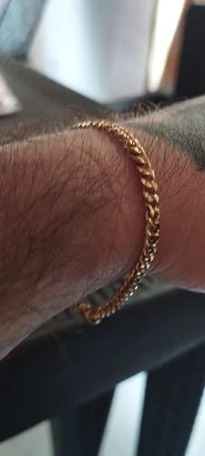 Customer photo review of Cuban Bracelet (Gold) 3MM