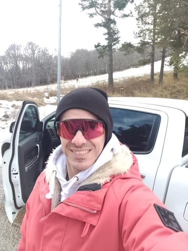 Customer photo review of Kapvoe X75 Half Frame Sports Sunglasses