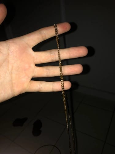 Customer photo review of Cuban Chain (Gold) 3MM