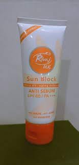 Customer photo review of Sunblock Anti-Sebum SPF60 (40ml)