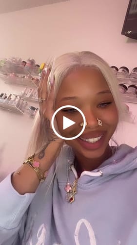 Customer video review of Brat Word Halo Detail Nose Stud Jewelry