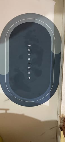 Customer photo review of Super Absorbent Quick Dry Bath Mat
