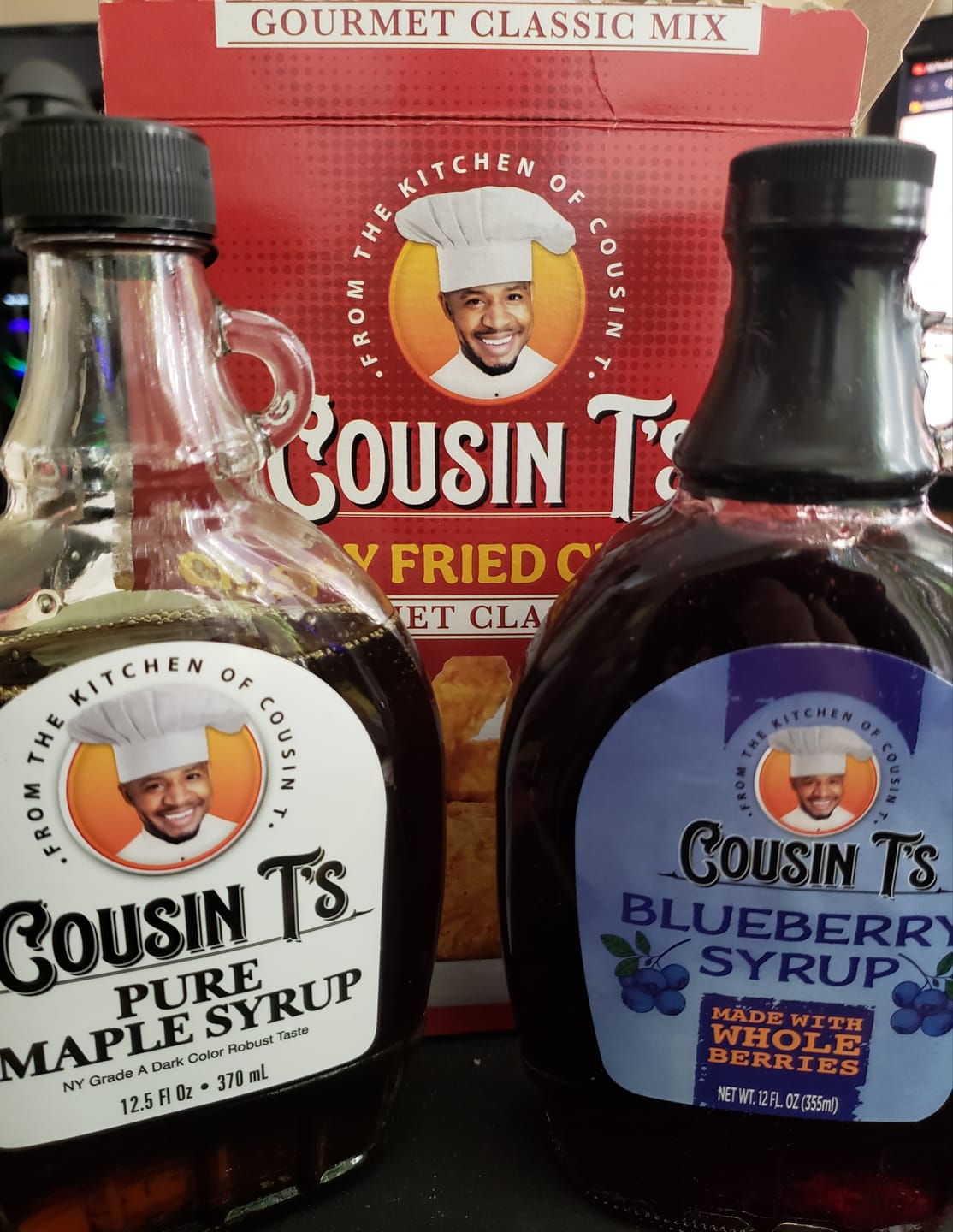 Customer photo review of Cousin T's Blueberry Syrup