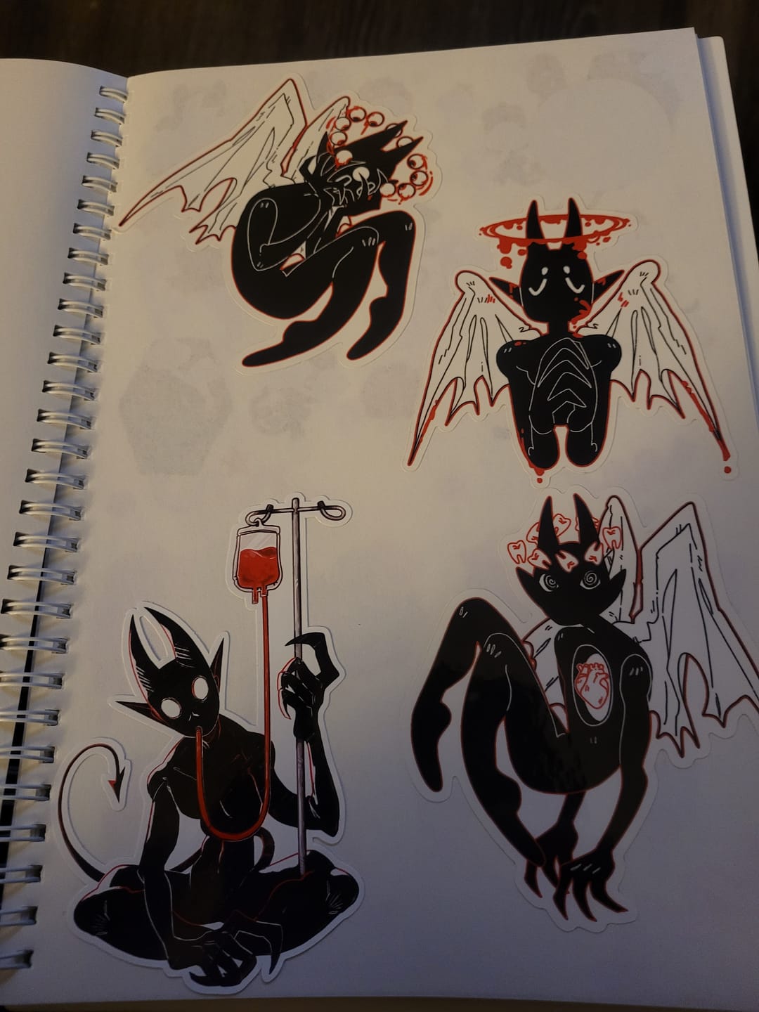 Customer photo review of Gore Angel Stickers