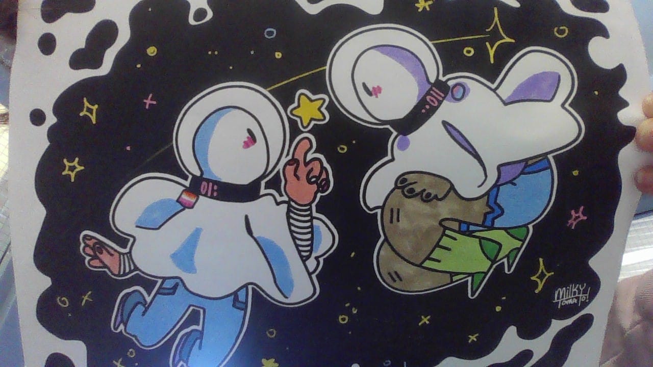 Customer photo review of Space Ghost Coloring Page PDF