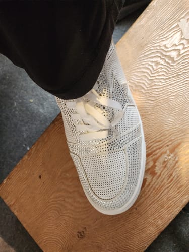 Customer photo review of Corky's Legendary Sneaker - White Crystals