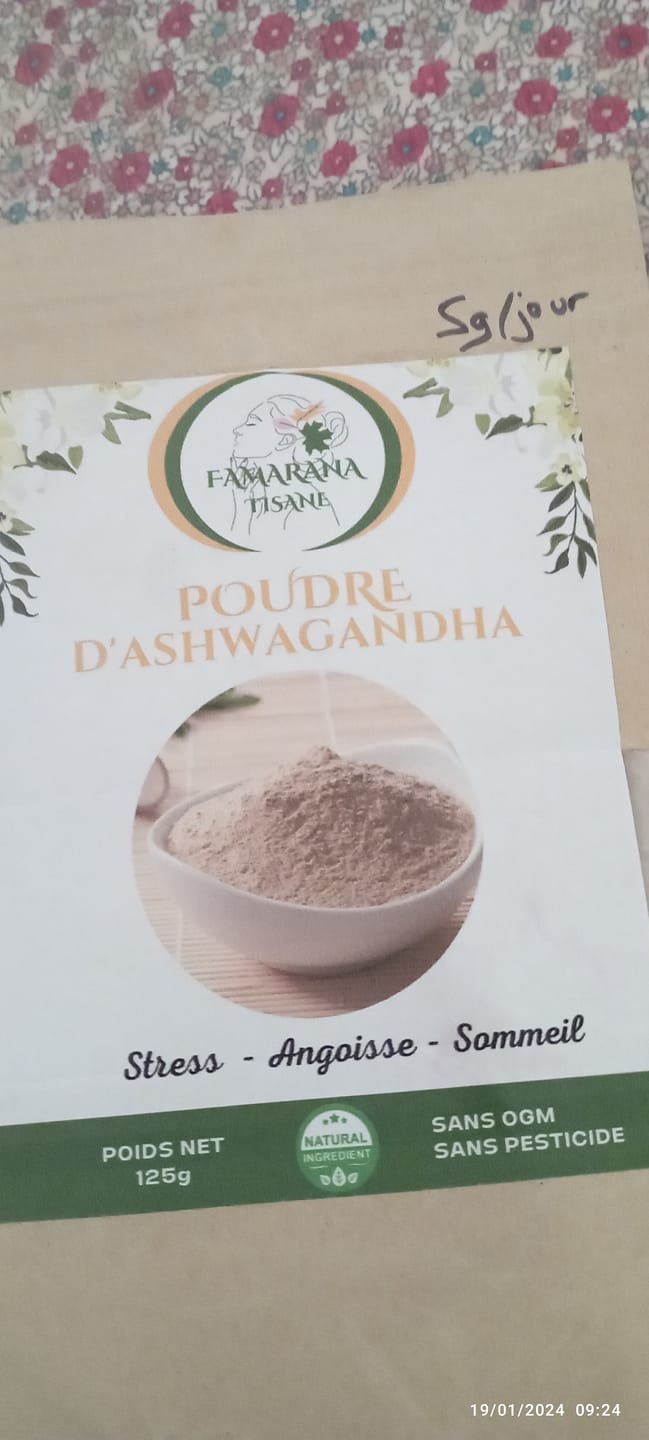 Customer photo review of ASHWAGANDHA Bio en Poudre