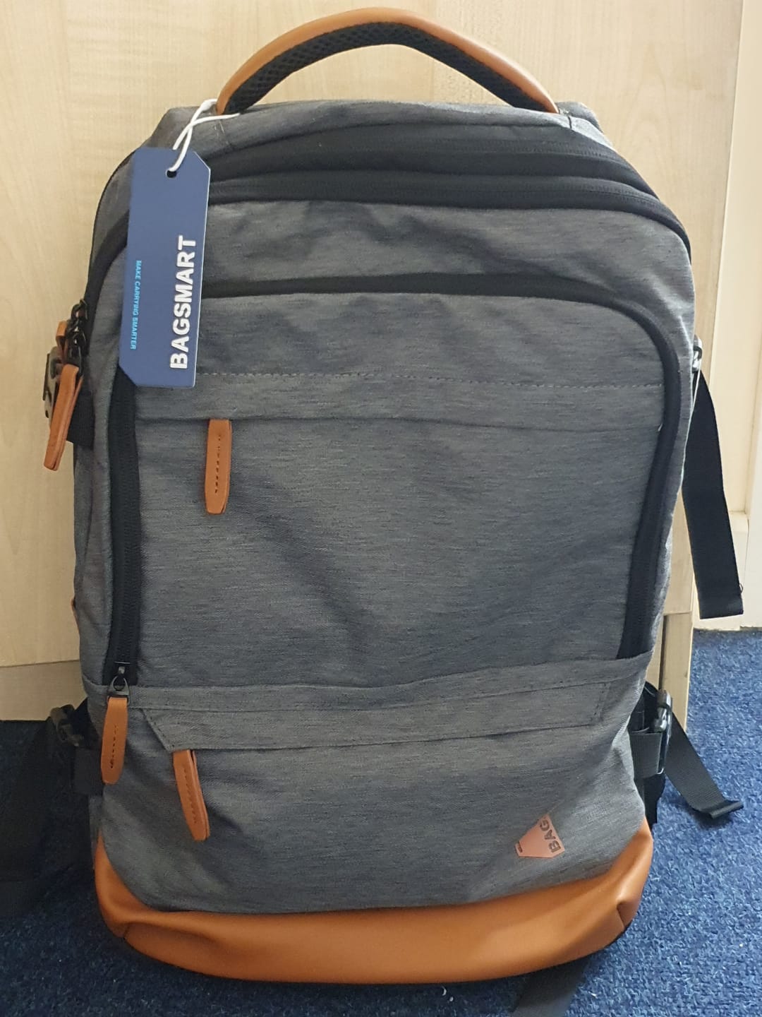 Customer photo review of Falco 40L Expandable Airline Approved Carry On Backpack
