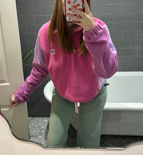 Customer photo review of Allegra Jogger Sage / Pale Pink